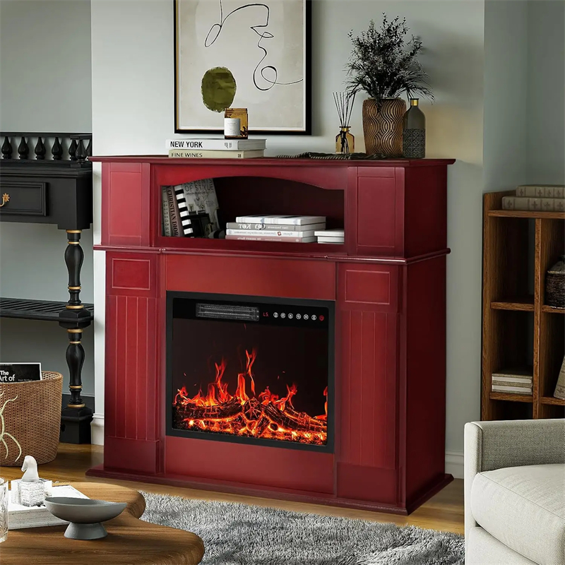 43 Electric Fireplace with Man