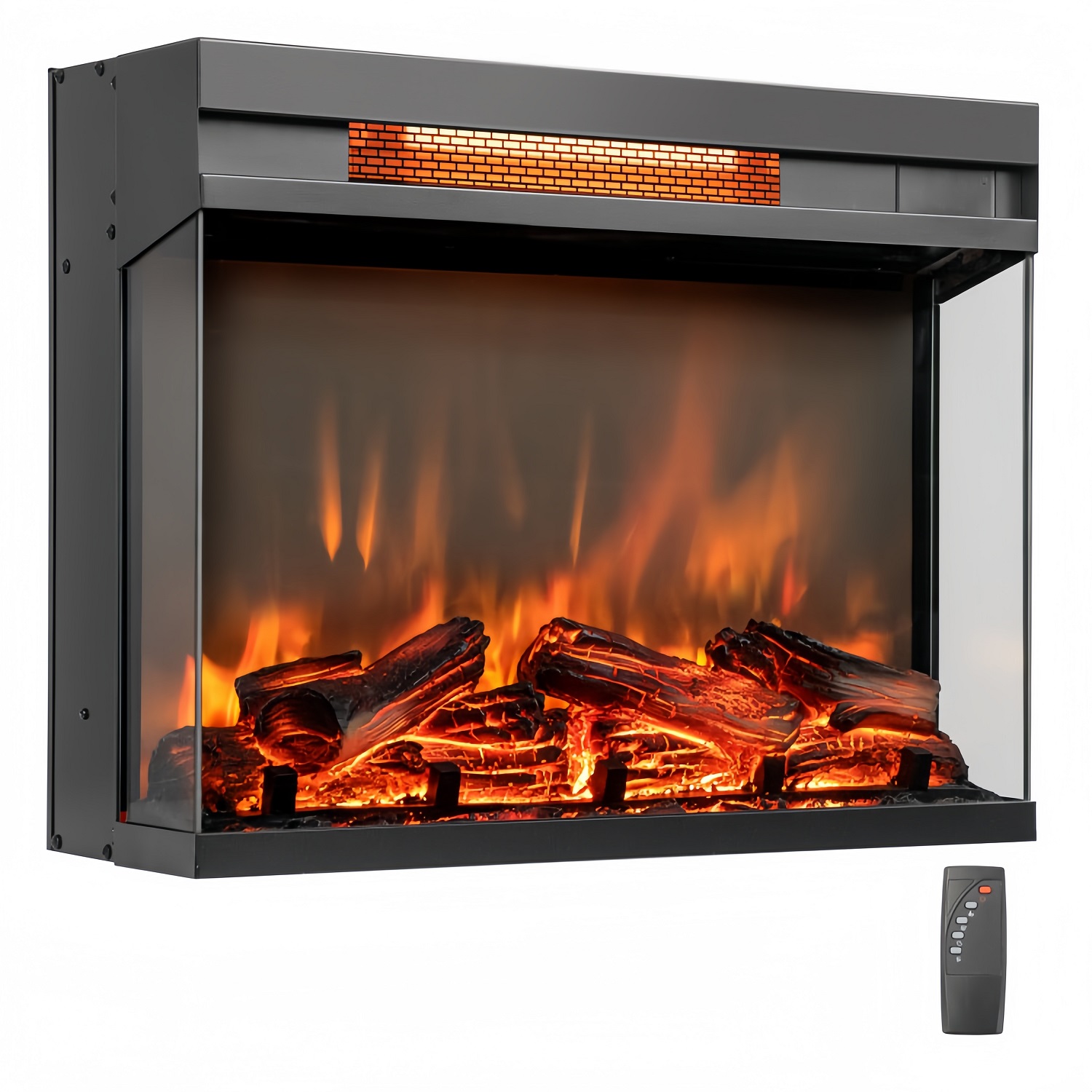 23-inch 3-Sided Electric Firep